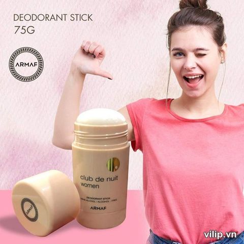 Lăn Khử Mùi Nữ Armaf Club De Nuit 75g - Hương Quả Tươi Mát, Sang Trọng Giúp Nữ Giới Tự Tin và Quyến Rũ