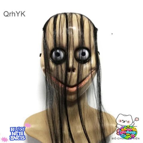 Mặt Nạ Halloween Ma Nữ Độc Đáo - Phụ Kiện Cosplay Bằng Chất Liệu ABS Bền Chắc, Thích Hợp Cho Lễ Hội Hóa Trang