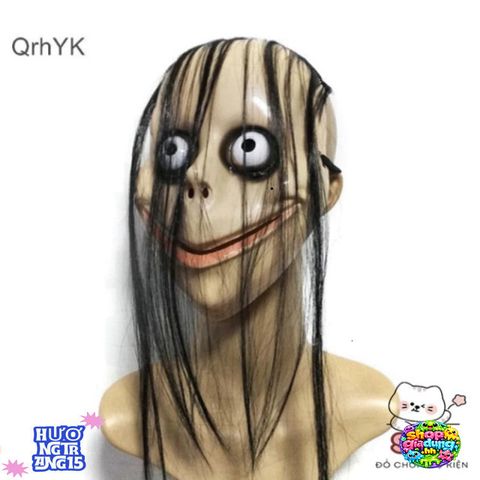 Mặt Nạ Halloween Ma Nữ Độc Đáo - Phụ Kiện Cosplay Bằng Chất Liệu ABS Bền Chắc, Thích Hợp Cho Lễ Hội Hóa Trang