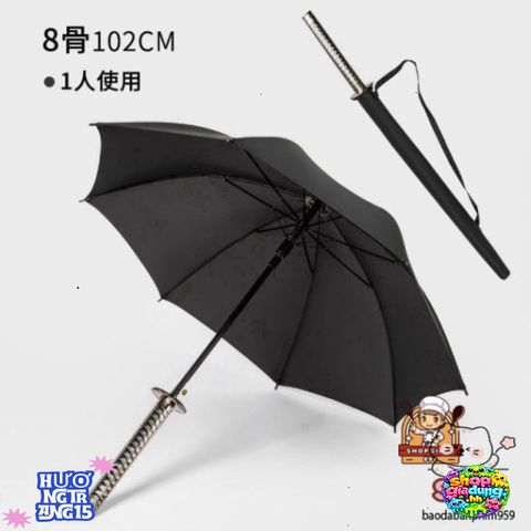 Ô Dù Katana Samurai Nhật Bản - Chống Nước, Thiết Kế Sang Trọng, Mở Tự Động, Phụ Kiện Thời Trang Độc Đáo