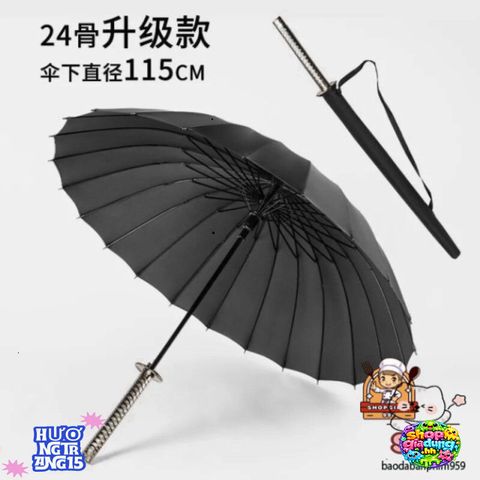 Ô Dù Katana Samurai Nhật Bản - Chống Nước, Thiết Kế Sang Trọng, Mở Tự Động, Phụ Kiện Thời Trang Độc Đáo