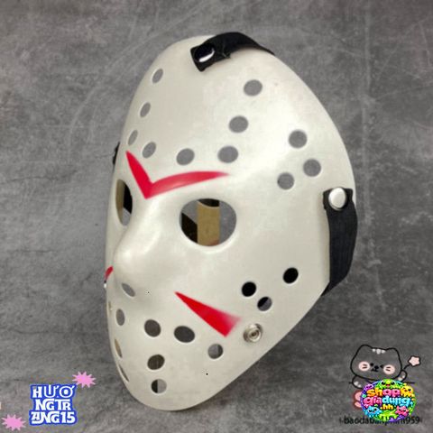 Mặt nạ Jason Halloween - Phụ kiện Cosplay Kinh Dị Độc Đáo, Dùng Cho Halloween và Tiệc Hóa Trang, Tái Sử Dụng, Chất Liệu Bền Bỉ