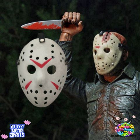 Mặt nạ Jason Halloween - Phụ kiện Cosplay Kinh Dị Độc Đáo, Dùng Cho Halloween và Tiệc Hóa Trang, Tái Sử Dụng, Chất Liệu Bền Bỉ