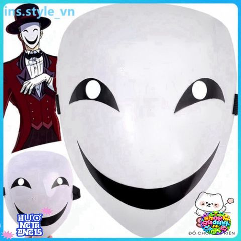 Mặt Nạ Hoạt Hình Nghệ Thuật Kagetane Hiruko - Phụ Kiện Halloween Độc Đáo, Tiệc Tùng, Hóa Trang, Sáng Tạo, Nổi Bật