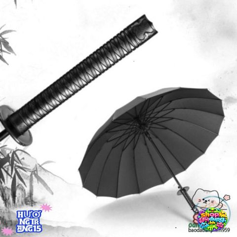 Ô Dù Kiếm Nhật Katana 24 Nan - Phụ Kiện Thời Trang Bảo Vệ, Phong Cách Samurai Nổi Bật, Chống Gỉ, Tiện Lợi Để Đi Hẹn Hò và Dã Ngoại