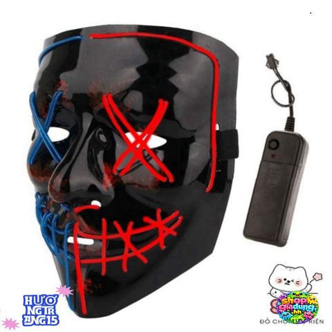 Mặt Nạ LED Hacker Phát Sáng Độc Đáo - Mặt Nạ Tiệc Hóa Trang Đa Màu Dành Cho Halloween và Các Dịp Lễ Hội 2023