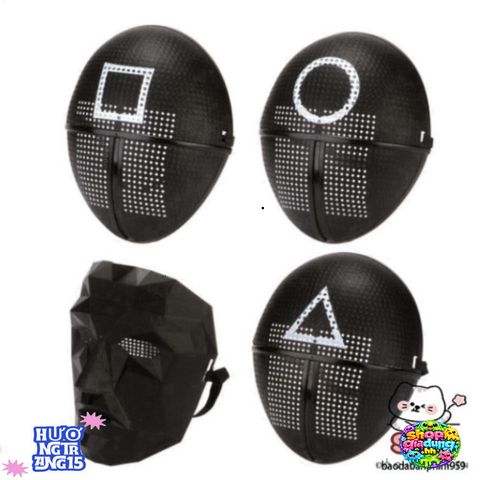 Mặt Nạ Nhập Vai Boss Squid Game - Phụ Kiện Cosplay Độc Đáo Dành Cho Người Hâm Mộ Trò Chơi và Halloween