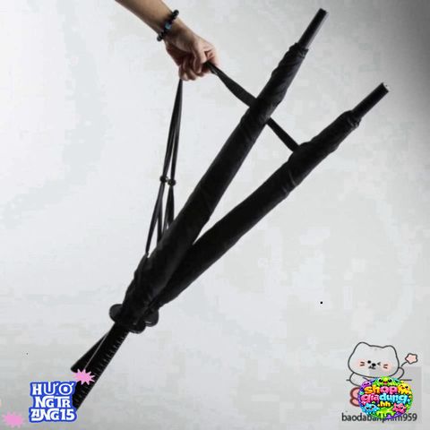 Ô Dù Katana Kiếm Nhật Đen Bền Bỉ - Phụ Kiện Thời Trang Độc Đáo, Chất Liệu Cao Cấp, Che Mưa Nắng Thông Minh