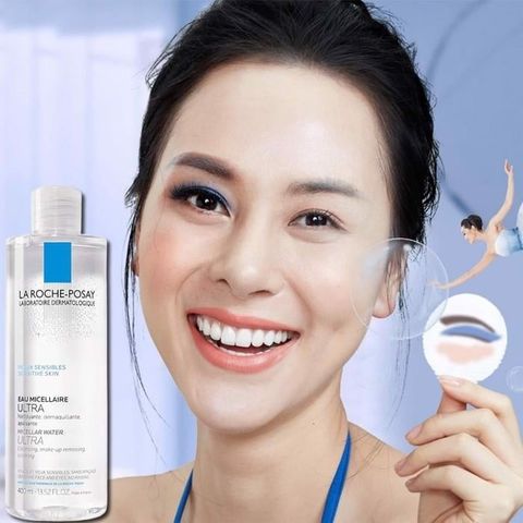 Nước Tẩy Trang La Roche-Posay Eau Micellaire Ultra Cho Da Nhạy Cảm - 400ml Chính Hãng, Dưỡng Ẩm Và Làm Sạch Hiệu Quả