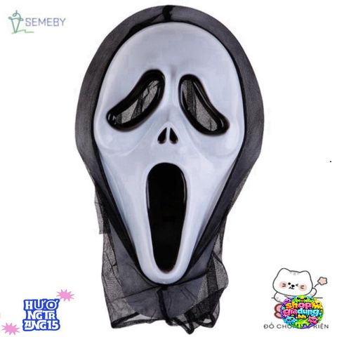 Mặt Nạ Halloween Kinh Dị Độc Đáo - Váy Đẫm Máu Da Nữ Thời Trang Cosplay Phụ Kiện Tiệc Chất Liệu An Toàn Cho Mọi Lứa Tuổi