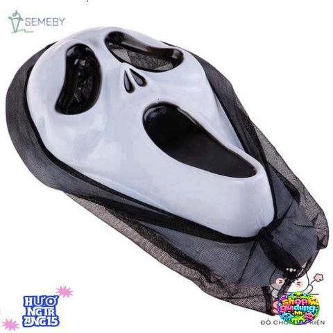 Mặt Nạ Halloween Kinh Dị Độc Đáo - Váy Đẫm Máu Da Nữ Thời Trang Cosplay Phụ Kiện Tiệc Chất Liệu An Toàn Cho Mọi Lứa Tuổi
