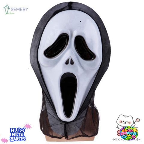 Mặt Nạ Halloween Kinh Dị Độc Đáo - Váy Đẫm Máu Da Nữ Thời Trang Cosplay Phụ Kiện Tiệc Chất Liệu An Toàn Cho Mọi Lứa Tuổi