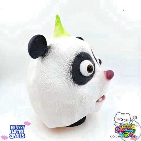 Mặt Nạ Gấu Trúc Ngáo Hoá Trang Con Panda - Đạo Cụ Halloween Độc Đáo, Chất Liệu Latex Thoải Mái, Phù Hợp Tiệc Tùng và Sự Kiện