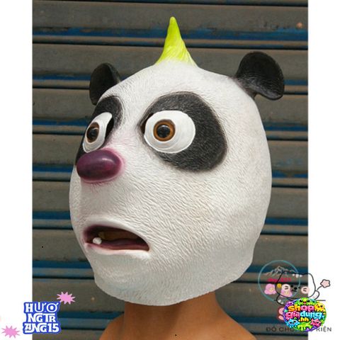 Mặt Nạ Gấu Trúc Ngáo Hoá Trang Con Panda - Đạo Cụ Halloween Độc Đáo, Chất Liệu Latex Thoải Mái, Phù Hợp Tiệc Tùng và Sự Kiện