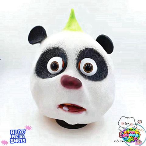 Mặt Nạ Gấu Trúc Ngáo Hoá Trang Con Panda - Đạo Cụ Halloween Độc Đáo, Chất Liệu Latex Thoải Mái, Phù Hợp Tiệc Tùng và Sự Kiện