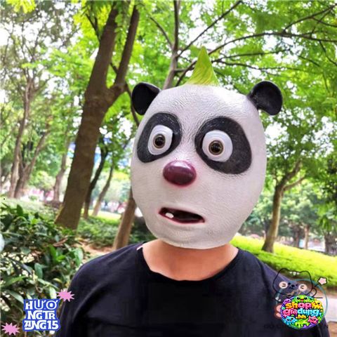 Mặt Nạ Gấu Trúc Ngáo Hoá Trang Con Panda - Đạo Cụ Halloween Độc Đáo, Chất Liệu Latex Thoải Mái, Phù Hợp Tiệc Tùng và Sự Kiện