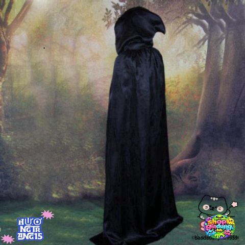 Bộ Trang Phục Hóa Trang Thần Chết Cao Cấp - Trang Phục Halloween Cho Nam Nữ Kèm Mặt Nạ & Găng Tay, Tham Gia Tiệc Đầy Huyền Bí