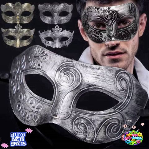Mặt Nạ Kim Loại Halloween Nửa Mặt -Thiết Kế Hiệp Sĩ Gothic Roma Cho Nam, Phụ Kiện Thời Trang Độc Đáo Cho Mọi Dịp Tiệc