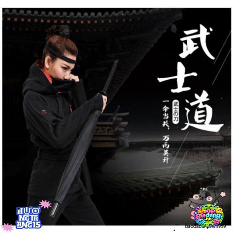 Ô Che Nắng Kiểu Kiếm Nhật Katana - Phụ Kiện Thời Trang Độc Đáo, 24 Thanh Nan Sáng Tạo với Túi Vải Tiện Lợi