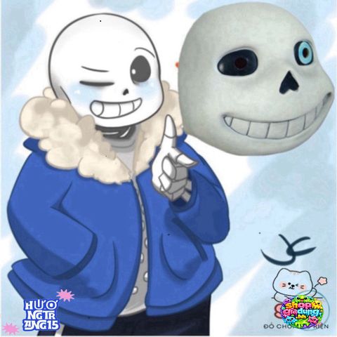 Mặt Nạ Mắt Xanh Undertale Sans 3D - Phụ Kiện Cosplay Độc Đáo Cho Halloween, Lễ Hội Và Sự Kiện Hóa Trang