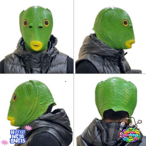Mũ đội đầu Benbo Pa cá xanh độc đáo - Phụ kiện lễ hội Giáng sinh, Halloween và hóa trang cho cả gia đình
