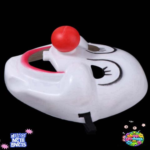 Mặt Nạ Hề Halloween PVC Đỏ - Phụ Kiện Hóa Trang Đáng Sợ Cho Gia Đình - Tham Gia Tiệc Hóa Trang, Sự Kiện Cosplay