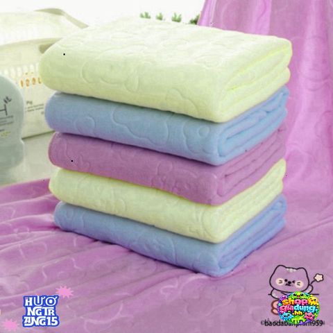 Khăn Tắm Cao Cấp Microfiber Nano Nhật Bản 70x140 cm - Thấm Hút Nhanh, An Toàn Cho Da, Thiết Kế Thanh Lịch