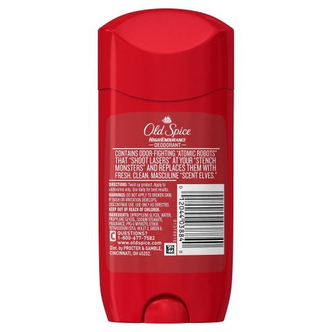 Sáp Khử Mùi Old Spice Fresh High Endurance 85g - Chống Mùi Hiệu Quả Cho Nam Giới, Tươi Mát Cả Ngày, Hàng Chính Hãng Mỹ