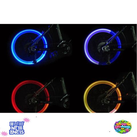 Đèn LED Van Xe MS88 - Phát Sáng Màu Khi Di Chuyển - Đèn Đẹp Cho Xe Đạp, Moto, Ô Tô - Không Thấm Nước, Kèm 3 Pin Cúc Áo