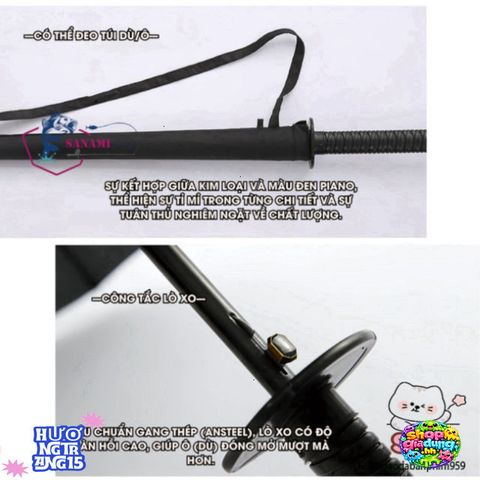 Ô Dù Kiếm Nhật Bản Katana - Dù Che Nắng, Che Mưa Độc Đáo và Bền Bỉ, Phong Cách Vintage Samurai, Quà Tặng Thú Vị Cho Fan Anime