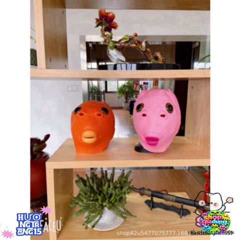 Mũ Hóa Trang Hình Cá Xanh - Phụ Kiện Silicon Độc Đáo Cho Tiệc Hóa Trang, Halloween, Sinh Nhật, Giáng Sinh