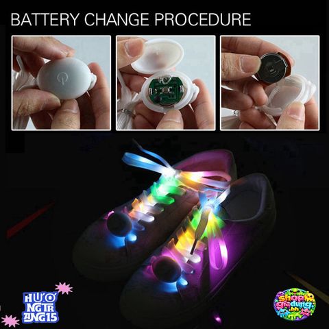 Dây Giày LED Phát Sáng - Phụ Kiện Thời Trang Tiệc Tùng, Chạy Bộ, Trượt Patin, Nhiều Màu Sắc Thú Vị