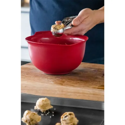 Bộ tô nhựa KitchenAid KOG17SOSERE 3 món màu đỏ - Tô trộn cao cấp, chống trượt, an toàn cho máy rửa chén, thiết kế tiện dụng cho bếp