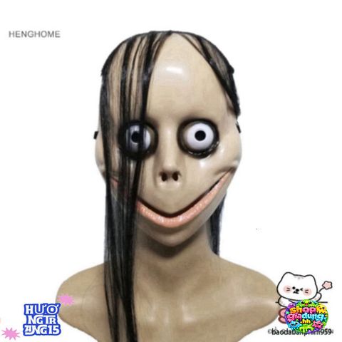 Mặt Nạ Tóc Dài Hài Hước Halloween Henghome - Trang Trí Cosplay Độc Đáo Cho Tiệc Hóa Trang và Bữa Tiệc Ma Quái
