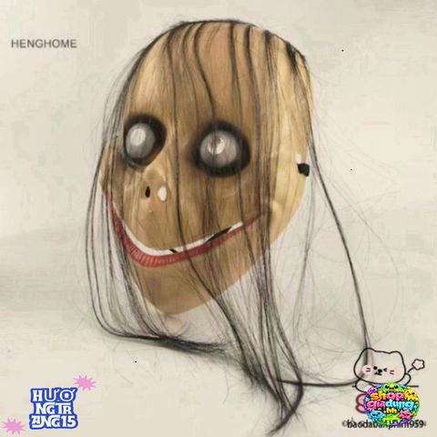 Mặt Nạ Tóc Dài Hài Hước Halloween Henghome - Trang Trí Cosplay Độc Đáo Cho Tiệc Hóa Trang và Bữa Tiệc Ma Quái