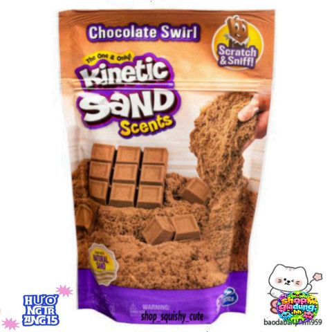 Cát Động Lực Thơm Kinetic Sand - Giải Trí Sáng Tạo An Toàn Cho Trẻ Em 3 Tuổi Trở Lên - Hương Táo, Vanilla, Chocolate, Cherry