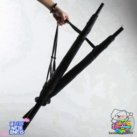 Ô Dù Che Mưa Katana Cán Giả Kiếm Nhật 16 Nan - Phong Cách Samurai Độc Đáo, Chất Lượng Cao, Chống Nước 100cm
