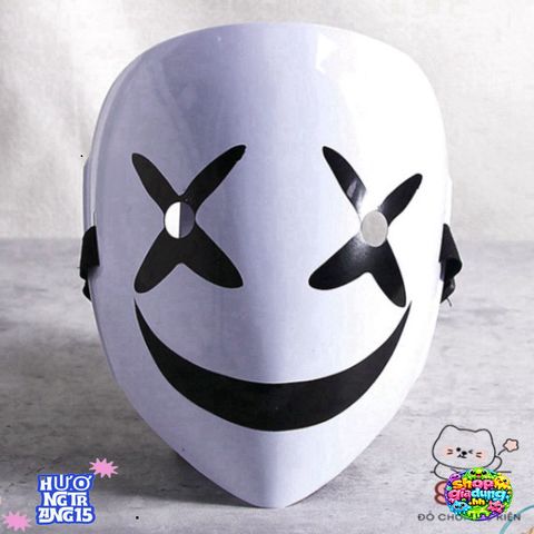 Mặt Nạ Hóa Trang Hiruko Đen Trắng - Phụ Kiện Cosplay Anime Bullet Đen - Tạo Điểm Nhấn Độc Đáo Trong Sự Kiện