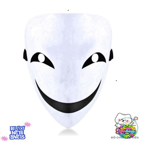 Mặt Nạ Hóa Trang Hiruko Đen Trắng - Phụ Kiện Cosplay Anime Bullet Đen - Tạo Điểm Nhấn Độc Đáo Trong Sự Kiện