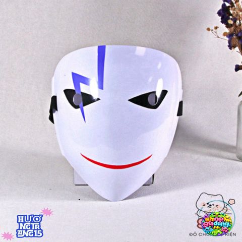 Mặt Nạ Hóa Trang Hiruko Đen Trắng - Phụ Kiện Cosplay Anime Bullet Đen - Tạo Điểm Nhấn Độc Đáo Trong Sự Kiện
