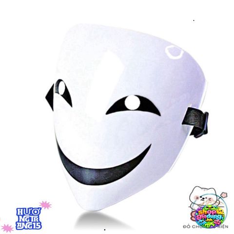 Mặt Nạ Hóa Trang Hiruko Đen Trắng - Phụ Kiện Cosplay Anime Bullet Đen - Tạo Điểm Nhấn Độc Đáo Trong Sự Kiện