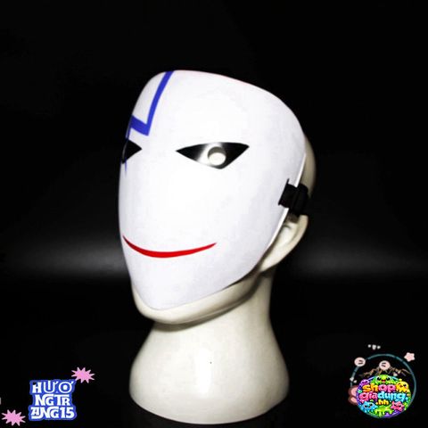 Mặt Nạ Hóa Trang Hiruko Đen Trắng - Phụ Kiện Cosplay Anime Bullet Đen - Tạo Điểm Nhấn Độc Đáo Trong Sự Kiện