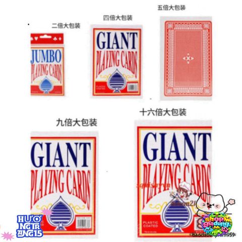 Bộ Bài Tây Khổng Lồ A4 E1654 - Phụ Kiện Chơi Poker Hoàn Hảo Cho Tiệc Tùng Và Hoạt Động Giảng Dạy, In Đẹp, Bền Chắc