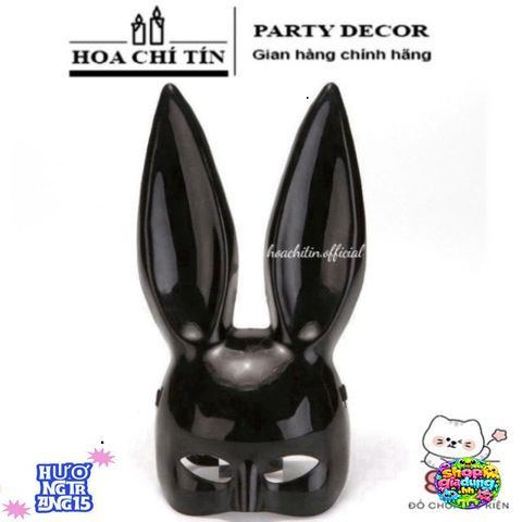 Mặt Nạ Thỏ Bunny Tai Dài - Phụ Kiện Hóa Trang Độc Đáo Cho Tiệc Halloween, Biểu Diễn, Livestream