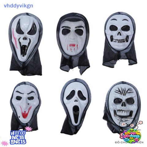 Mặt Nạ Khiêu Vũ Hip Hop Trắng - Phụ Kiện Halloween Độc Đáo cho Biểu Diễn và Tiệc Tùng