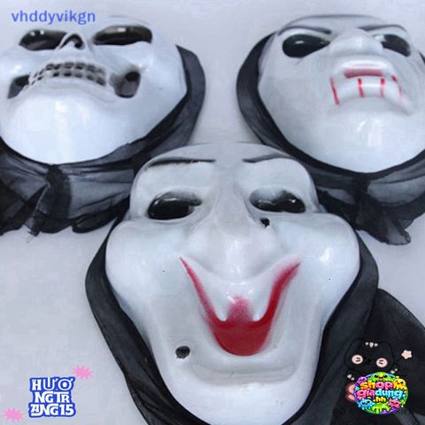 Mặt Nạ Khiêu Vũ Hip Hop Trắng - Phụ Kiện Halloween Độc Đáo cho Biểu Diễn và Tiệc Tùng