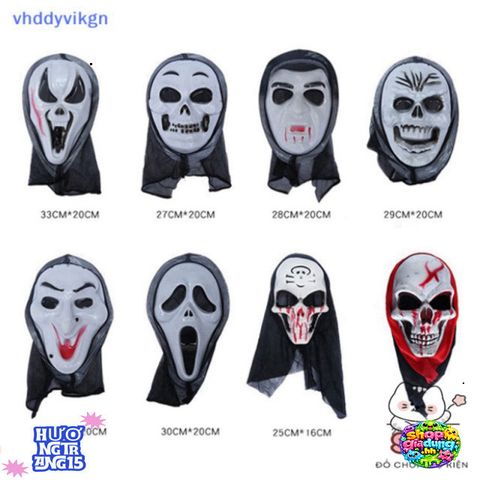Mặt Nạ Khiêu Vũ Hip Hop Trắng - Phụ Kiện Halloween Độc Đáo cho Biểu Diễn và Tiệc Tùng