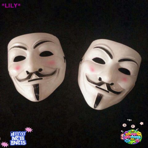 Mặt Nạ V Halloween - Phụ Kiện Hóa Trang Nguyên Bản Cho Tiệc Ma Quái Joker Masquerade - Độc Đáo và Thời Trang