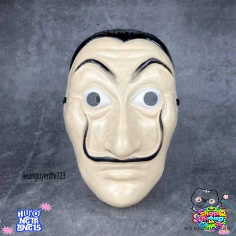 Mặt Nạ Hình Queen Salvador Dali - Phụ Kiện Hóa Trang Độc Đáo Cho Halloween và Lễ Hội - Money Heist Theme