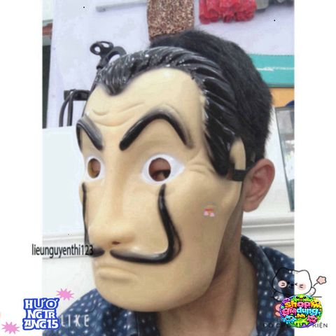 Mặt Nạ Hình Queen Salvador Dali - Phụ Kiện Hóa Trang Độc Đáo Cho Halloween và Lễ Hội - Money Heist Theme
